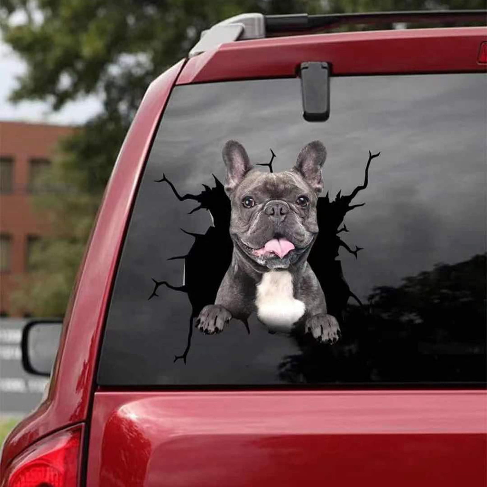 Window Paste Sticker Foam Stickers for Kids Bull Gog Car Sticker Pet Funny Puppy Lover ...