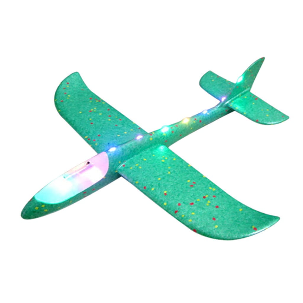 Foam Throwing Glider Airplane Led Aircraft Toy Hand Launch Airplane