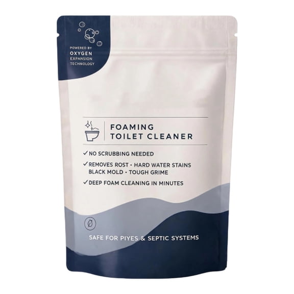 Foam Toilet Bowl Cleaner, 300G Fresh Scent Cleaning Powder, Fast Dissolving Stain & Odor Remover, Easy Flush Daily Cleaner, Multi-Effect Detergent Replacing Spray And Tablet for Toilet Sanitation,A