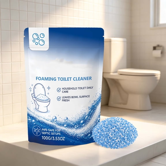 Foam Toilet Cleaner - Self Activating Cleaning Powder for Toilet Bowl Cleaning (100G,1pc)