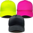 thumbnail image 1 of Foam Trucker Hat Bundle - 3 Pack - Black, Hot Pink, Neon Yellow, 1 of 1