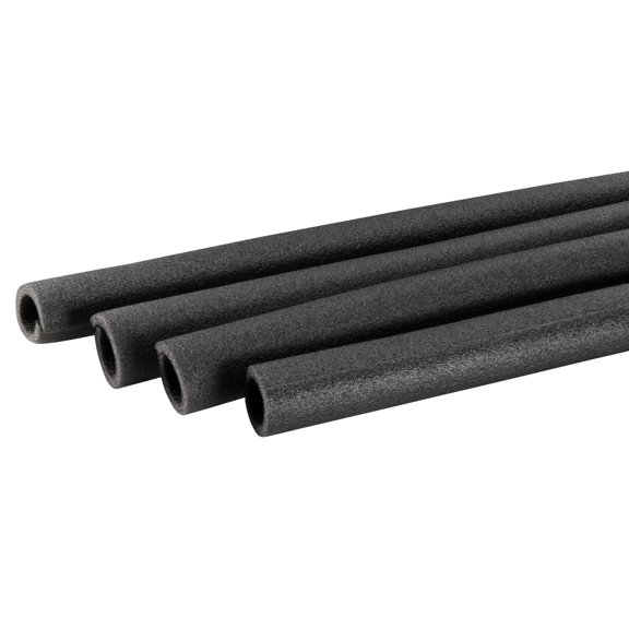 Uxcell Foam Tube Sponge Protective Sleeve Heat Preservation Black Sleeve Polyethylene Pipe 0.79 x 1.18" for Pipe Insulation 4Pcs