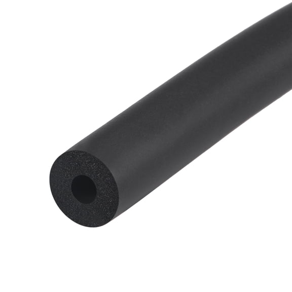 Uxcell NBR Foam Tubing for Handle Grip Support Pipe Insulation 3mm x 12mm Black