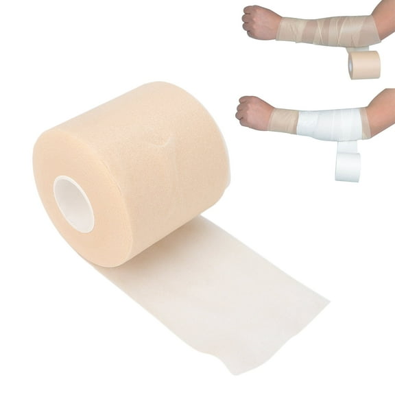 Foam Underwrap, Athletic Pre Wrap Tape for Hair Foam Underwrap Tape Sports Pre-wrap Athletic Tape Underwrap for Hair Ankle Wrists Knees Sports,2.56 Inches X 29.5 Yard
