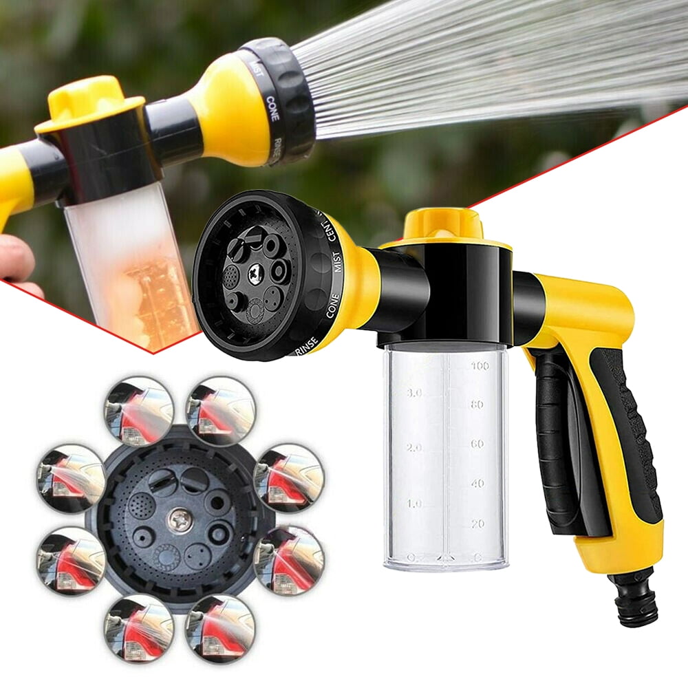 Foam Wash Gun, Foam Gun Car Wash with Soap Dispenser, for Car Washing Pet Shower Plants Watering