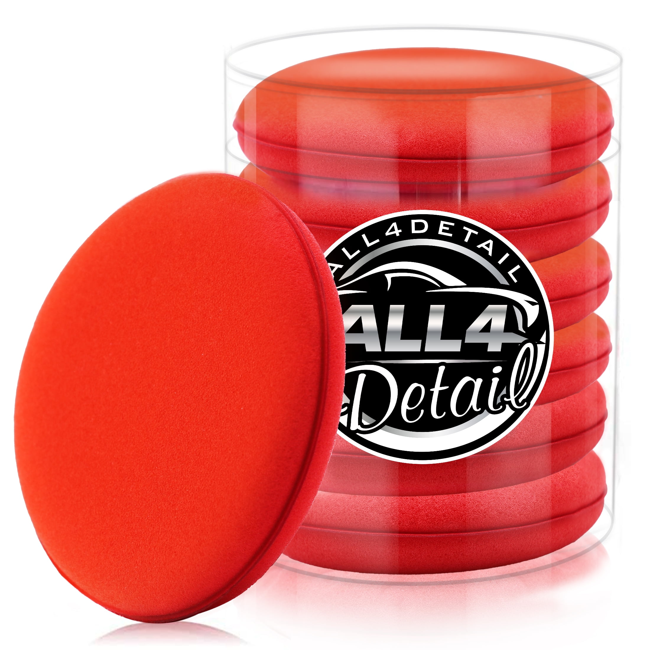 Foam Wax Applicator Pads for Car, Edgeless 4 Diameter Hand Polishing