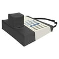thumbnail image 1 of Foam Wedge Seat Cushion with Pommel, Bariatric 22" x 16" x 4" - 2" - Promotes Good Posture and Proper Hip Positioning - High Density Foam, Stretch Nylon Cover - Back, Tailbone, Coccyx Support, 1 of 4