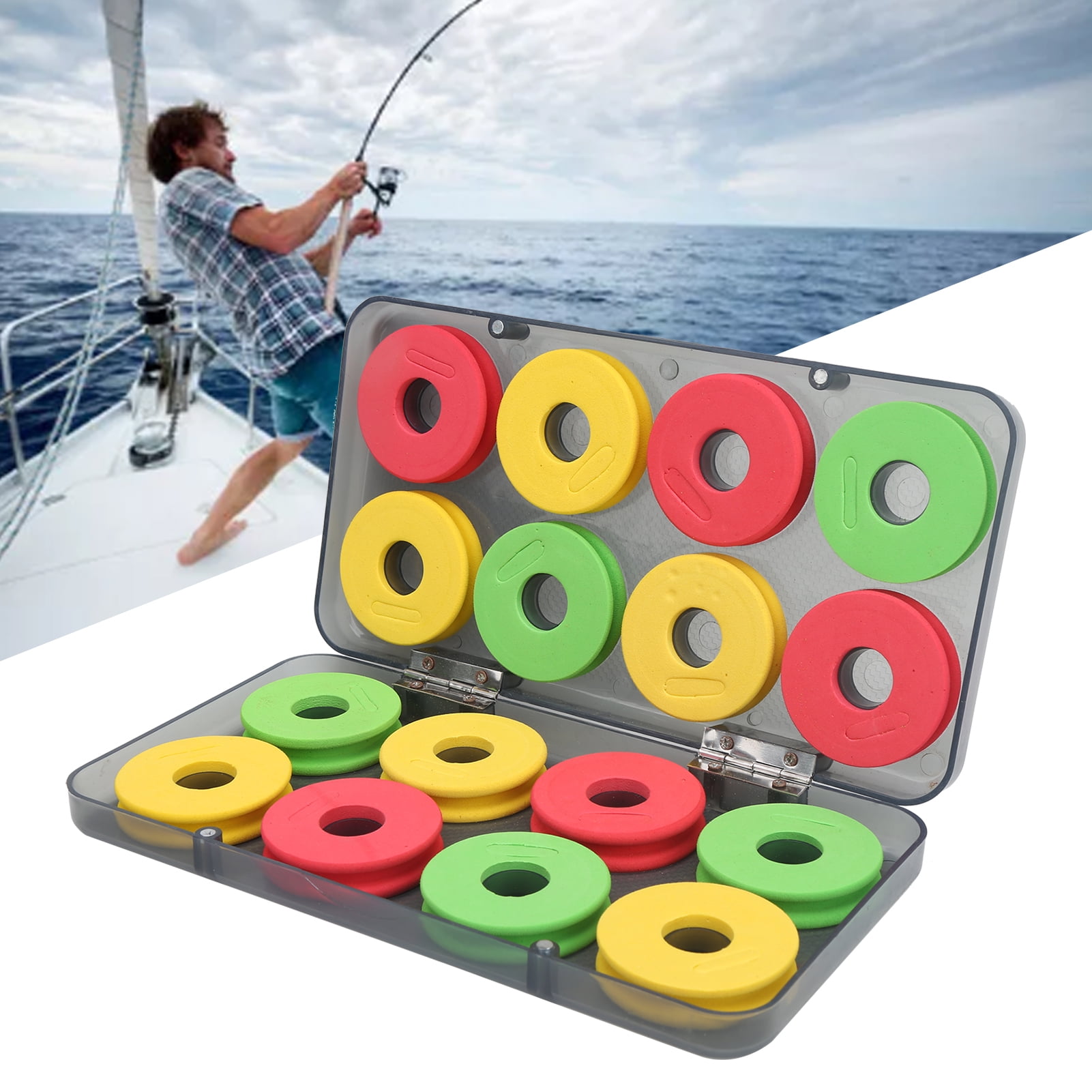 Foam Winding Spools, Fishing Foam Spools 16pcs For Storing Fishing ...