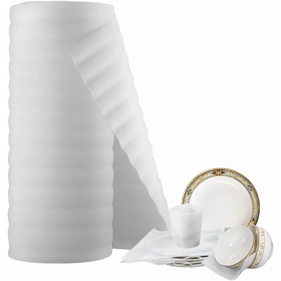 Foam Wrap Roll 11.5" x 394"(33FT) Foam Packing Roll Providing Cushion and Protection for Fragile, Wrapping Foam Packing Sheets 30CM *10M
