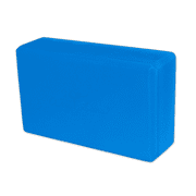 Foam Yoga Block, 3-inch, Blue