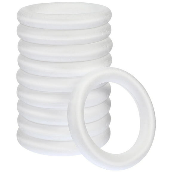 Foam circle 10Pcs Blank Foams Circle Kids Painting Foam Crafts Blank Foam Circle DIY Foams Decors