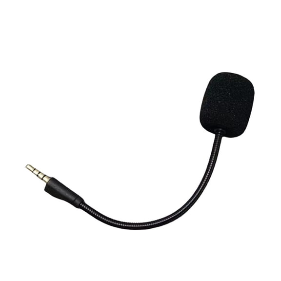 Foam covered 3.5mm Boom Microphone Replacements for Arctis 1 Headsets Enjoy Clear Game Sound Microphone 6.3inch