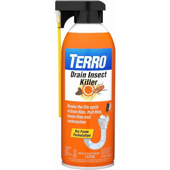 Foam drain Treatment - Drain treatment for drain flies, fruit flies, house flies and cockroaches