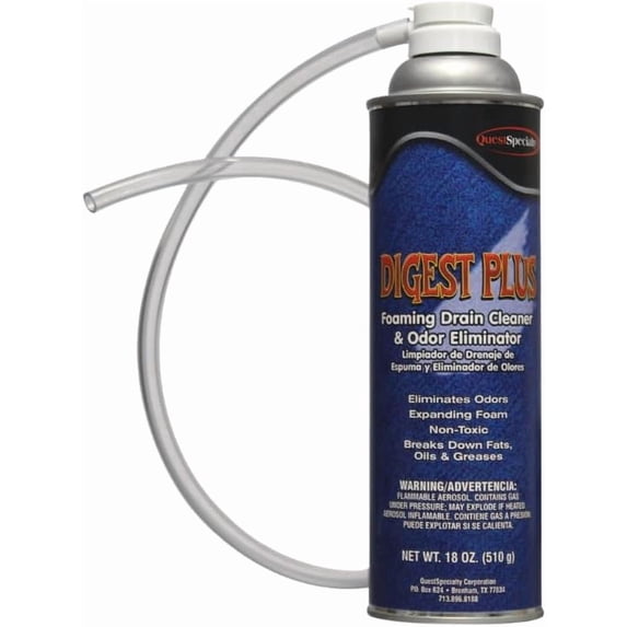 Foam pipe cleaner and deodorizer, 1 count