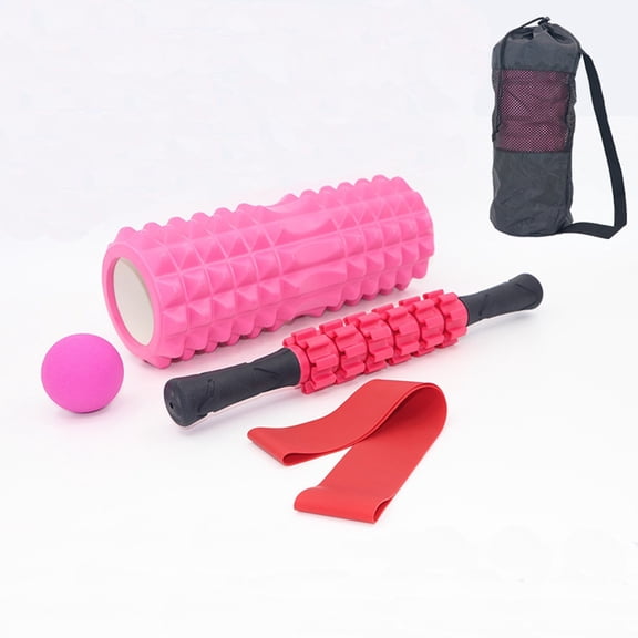 Foam roller for muscle relaxation, yoga bar, exercise roller, roller for legs, Langya massage set