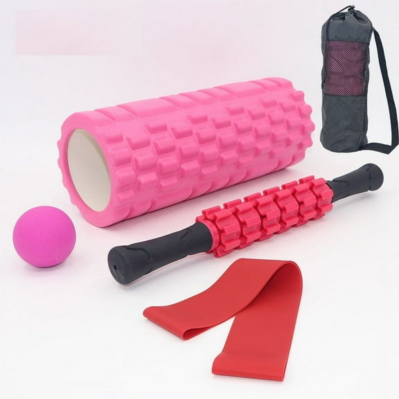 Foam roller for muscle relaxation, yoga bar, exercise roller, roller for legs, Langya massage set