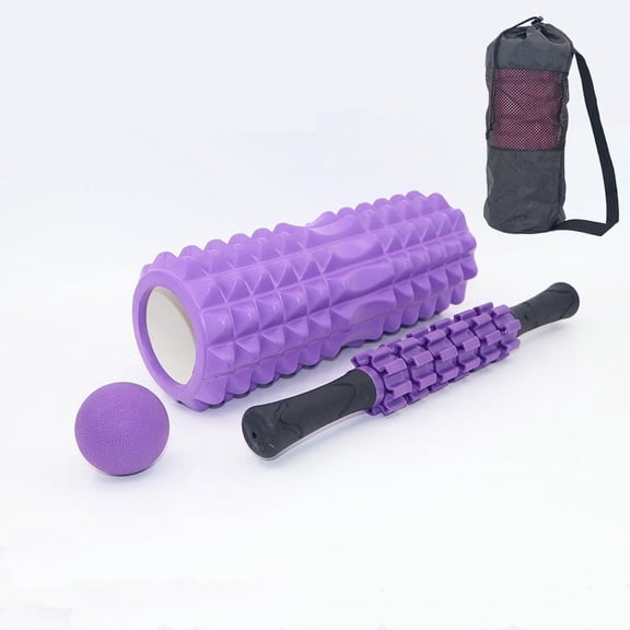Foam roller for muscle relaxation, yoga bar, exercise roller, roller for legs, Langya massage set