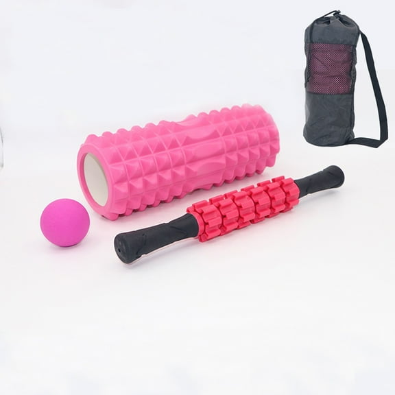 Foam roller for muscle relaxation, yoga bar, exercise roller, roller for legs, Langya massage set