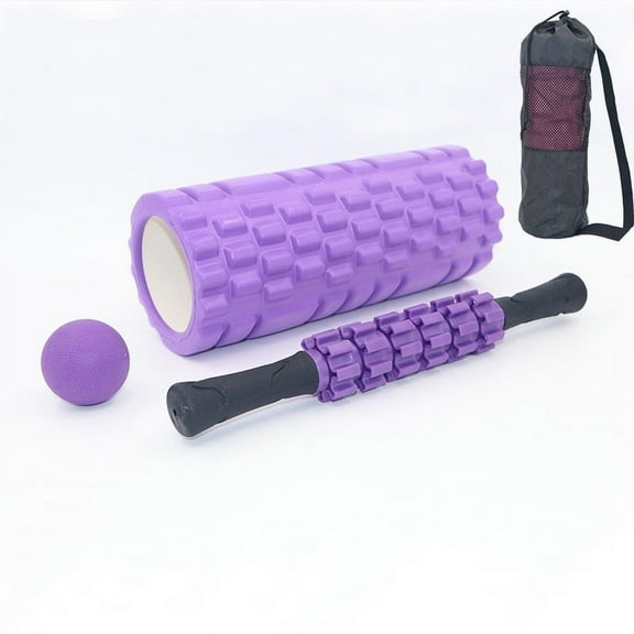 Foam roller for muscle relaxation, yoga bar, exercise roller, roller for legs, Langya massage set