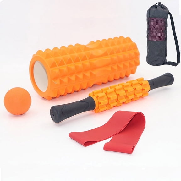 Foam roller for muscle relaxation, yoga bar, exercise roller, roller for legs, Langya massage set