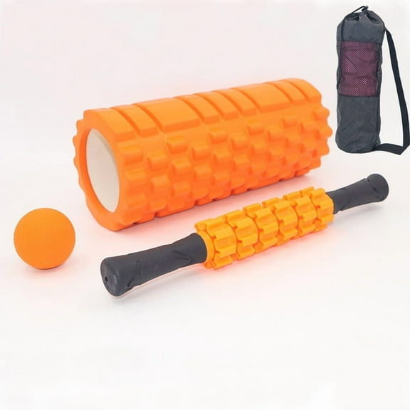Foam roller for muscle relaxation, yoga bar, exercise roller, roller for legs, Langya massage set
