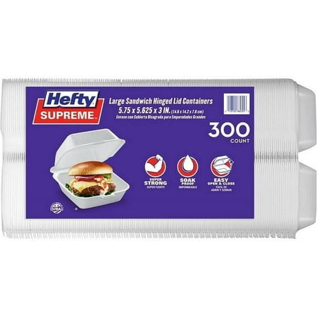Foam to go box 6 in. (300 ct.)