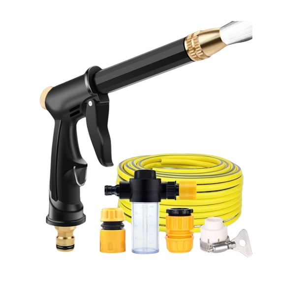 Foam wash water gun kit high pressure hose nozzle for car home garden cleaning