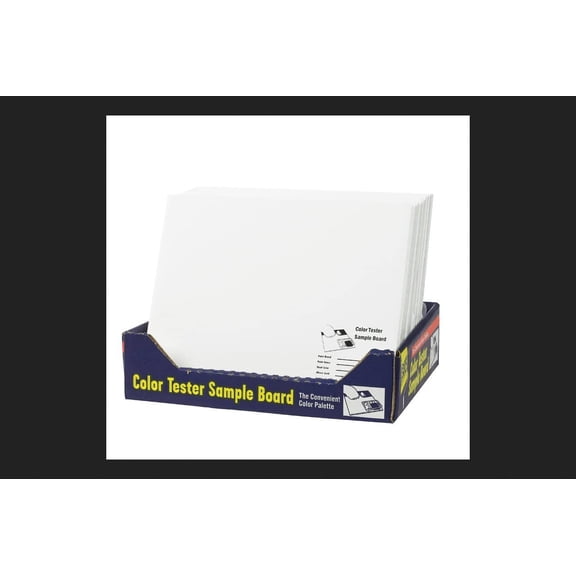 FoamPRO 12 in. L x 10 in. W Foam Core Color Test Sample Board White