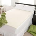thumbnail image 1 of FoamRush 1" Thick Queen Size Memory Foam Pad Mattress Topper Made in USA, 1 of 4