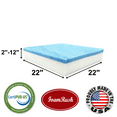 thumbnail image 1 of FoamRush 10" x 22" x 22" Cool Gel Memory Foam Seat Cushion Replacement Medium Firm (Upholstery Foam, Seat Replacement, Upholstery Sheet, Foam Rubber Padding, Couch, Sofa Cushion, Mattress)Made in USA, 1 of 1