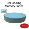 thumbnail image 1 of FoamRush 3" Thick x 44" Diameter Gel Memory Upholstery Foam (Bar Stools Seat Cushion Pouf Insert Patio Round Cushion Replacement), 1 of 1