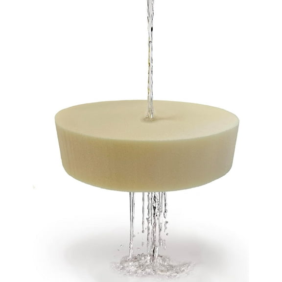 FoamRush 6" x 36" Diameter Round Dry Fast Foam Cushion Insert, Outdoor Patio Furniture, Marine Furniture, Bar Stool Cushion, Seat Cushion, Pouf Insert, Patio Round Cushion Replacement, Made in USA