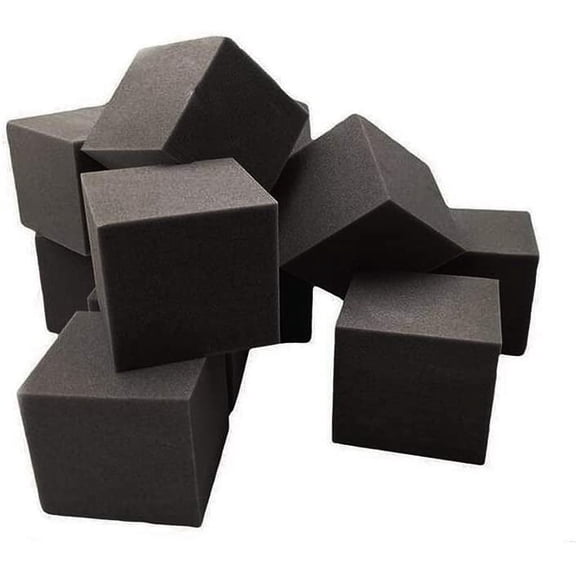 FoamRush 6" x 6" x 6" Pack of 50 (Charcoal) Pit Foam Blocks/Cubes for Skateboard Parks, Gymnastics Companies, and Trampoline Arenas