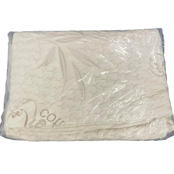 FoamRush 7" x 28" x 75" Bunk, Soft, Fitted, Zippered Mattress Cover Replacement, Premium Cotton, Waterproof, Non Skid Bottom, Mattress Pad Cover, Mattress Not Included