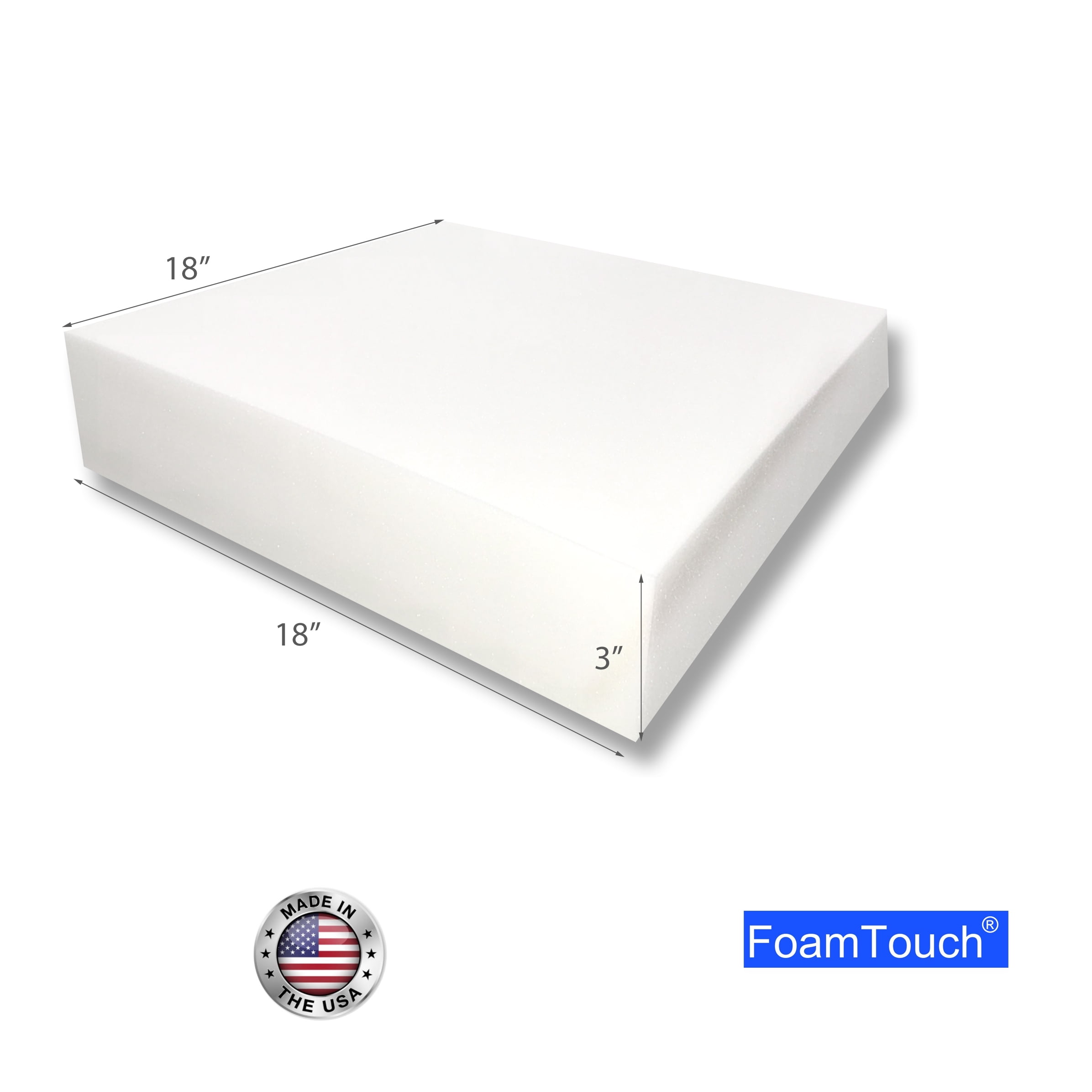 Upholstery Foam 4 Thick, 18 Wide X 72 Long Regular Density
