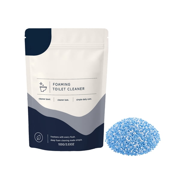 Foaming Cleaning Powder, Fresh Scent Daily Care Powder, Fast Dissolving Formula for Everyday Freshness, Easy Flush Use, 100g