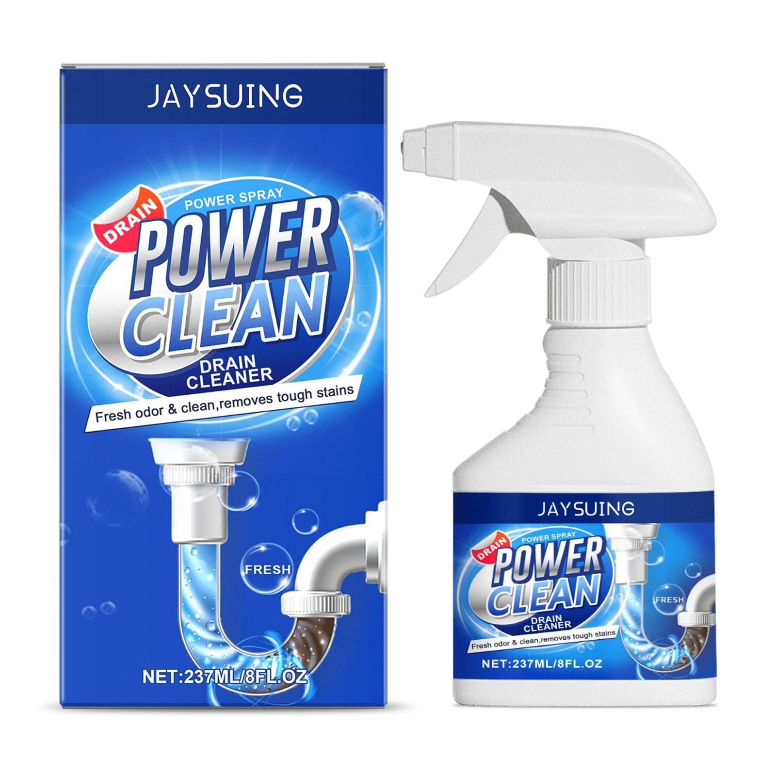 Foaming Drain Cleaner for Kitchen and Bathroom Sink Clogs, Fast-Acting ...