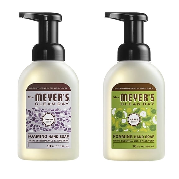 Foaming Hand Soap, 1 Pack Lavender, 1 Pack Apple Cider, 10 Fluid Ounce