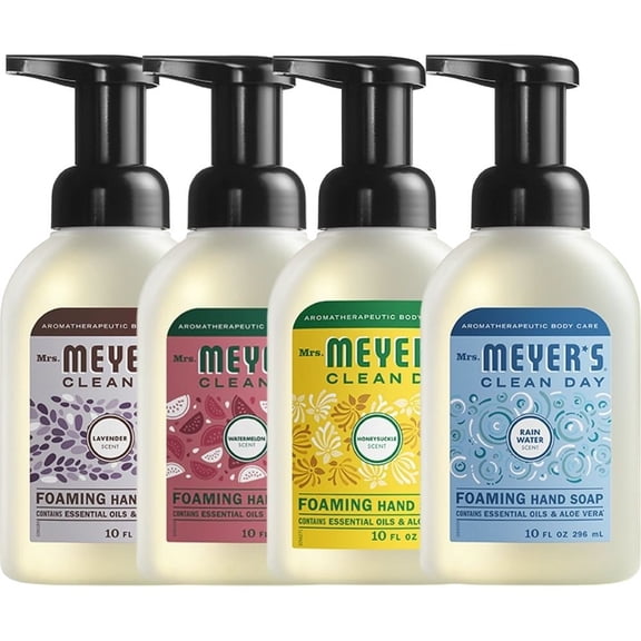 Foaming Hand Soap,1 Pack Lavender, 1 Pack Watermelon, 1 Pack Honeysuckle, 1 Pack Rain Water, 10 Fluid Ounce