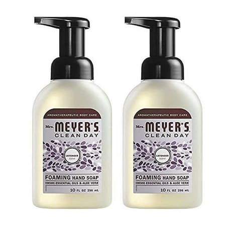 Foaming Hand Soap for Daily Hand Wash as Bathroom Soap & Kitchen Hand Soap Lavender Scented Foaming Soap in Refillable Foam Soap Pump Bottle Tough & Gentle Hand Soap Foam - 10 FL OZ Per Bottle, 2...