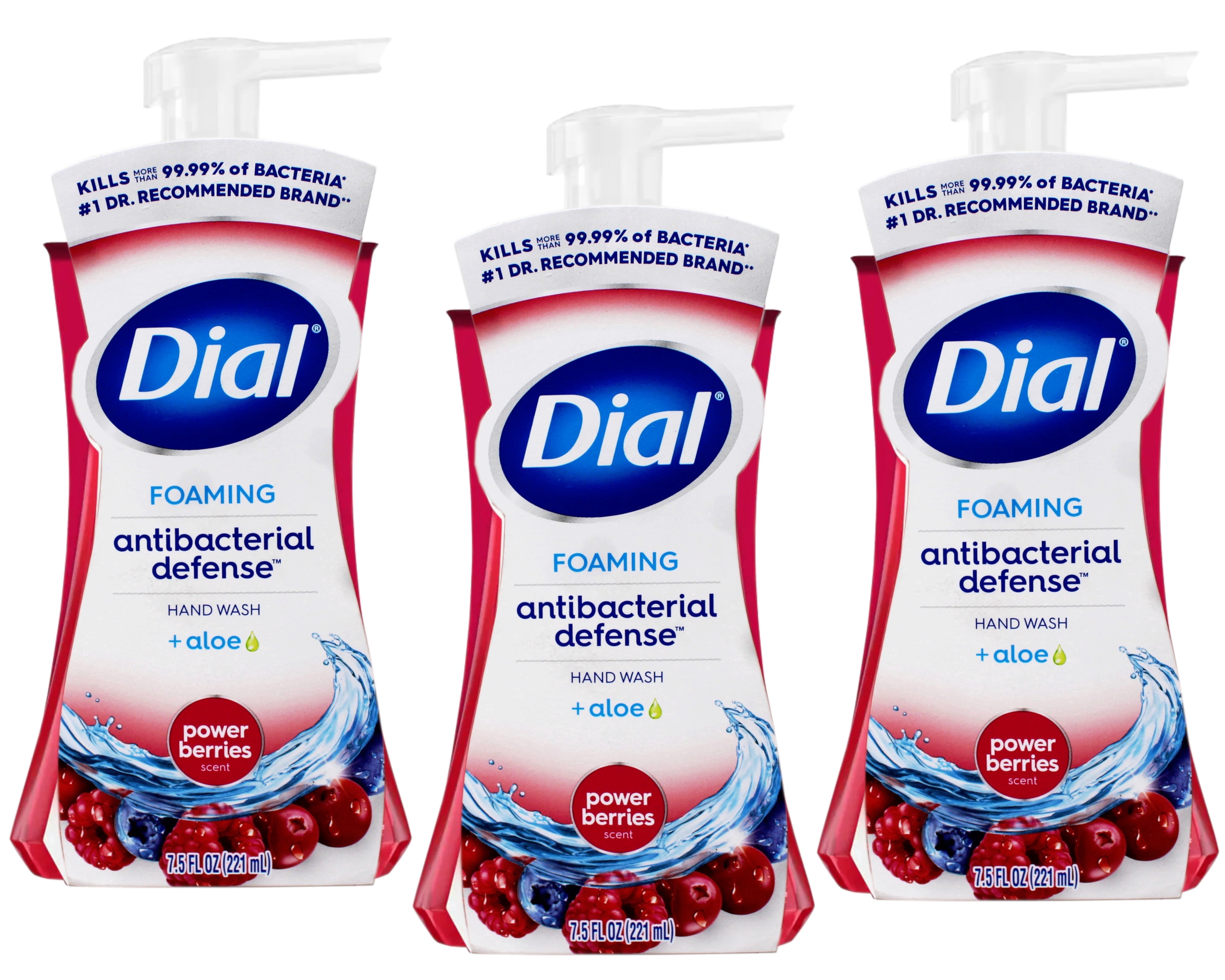 Dial Complete Gentle Antioxidant Foaming Hand Soap, Power Berries, 3 Pack