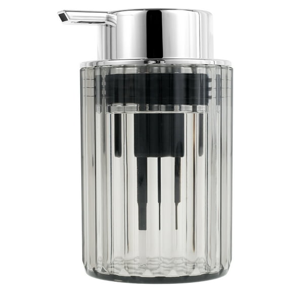 Foaming Hand Soap Dispenser Bathroom Soap Dispenser or Lotion Dispenser for Kitchen,Refillable Clear Glass Soap Dispenser with Large Pump (Clear-Foaming) for Essential Oil Shampoo Dish Soap