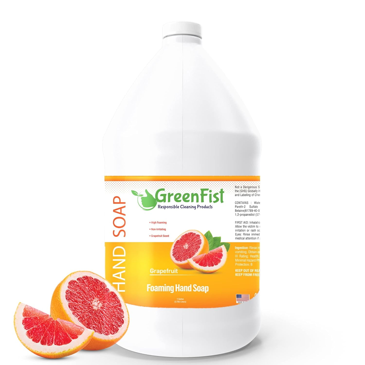 Foaming Hand Soap Refills Jug Grapefruit Scent Foam Refill Made in USA, 128 ounce (1 Gallon)