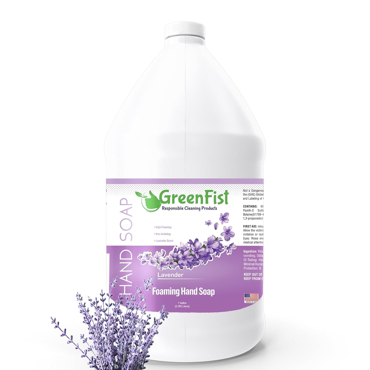 Foaming Hand Soap Refills Lavender Scent Jug Foam Refill Made in USA, 128 ounce (1 Gallon)