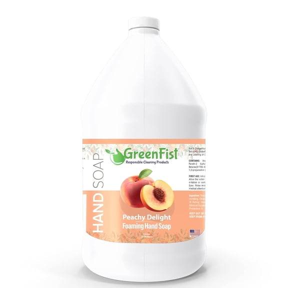 Foaming Hand Soap Refills Peach Scent Jug Foam Refill Made in USA, 128 ounce (1 Gallon)