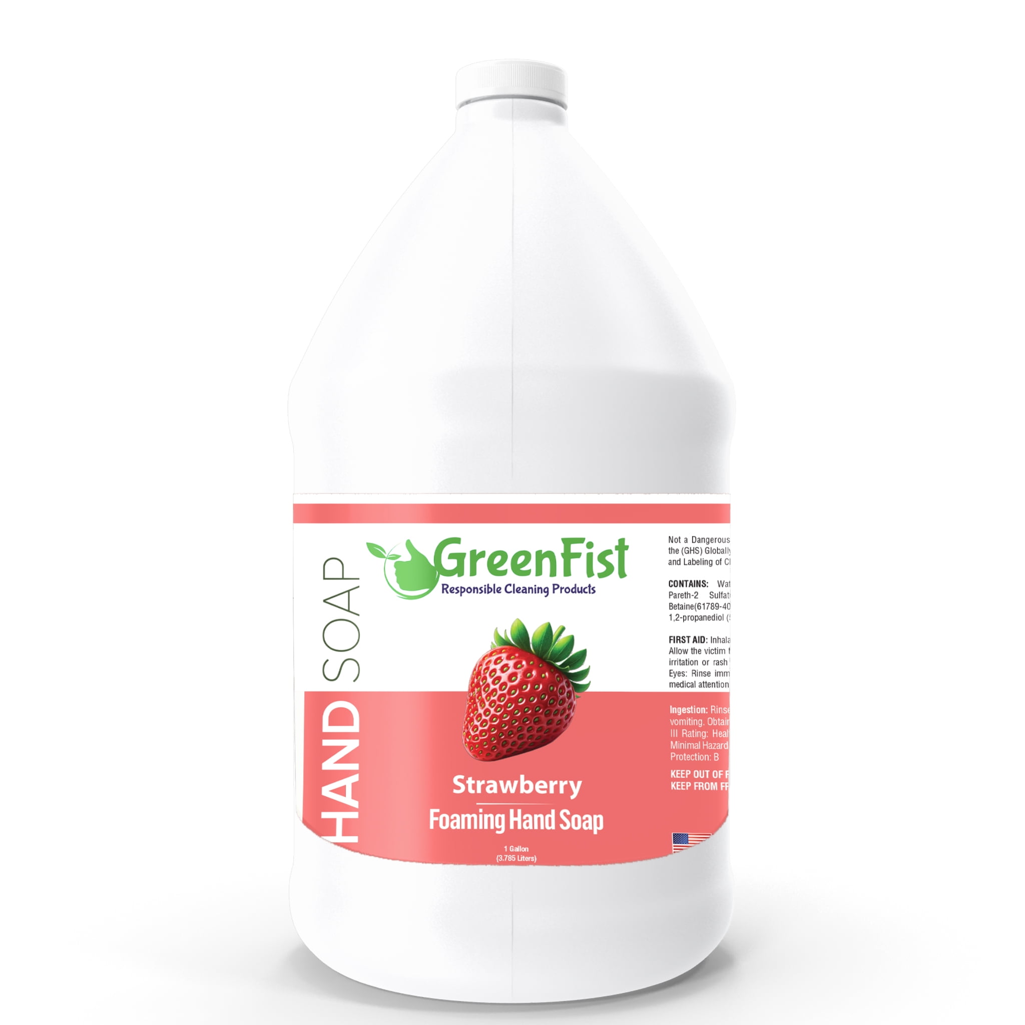 Foaming Hand Soap Refills Strawberry Scent Jug Foam Refill Made in USA, 128 ounce (1 Gallon)