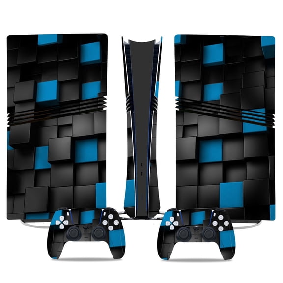 No Foaming For PS5 PRO Skin Digital Edition Console And Controller Vinyl Cover Skins Wraps Scratch Resistant, Compatible With For PS5 Digital Edition Pro 01760 Skins Wraps Gift Bubble Free