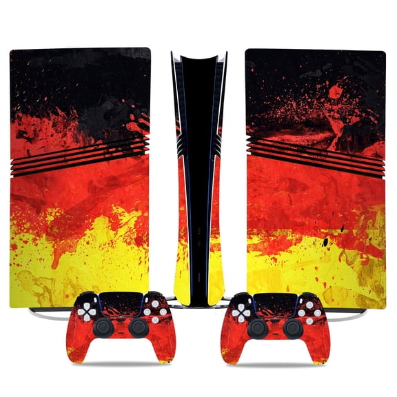 No Foaming For PS5 PRO Skin Digital Edition Console And Controller Vinyl Cover Skins Wraps Scratch Resistant, Compatible With For PS5 Digital Edition Pro 07575 Skins Wraps Gift Bubble Free