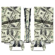 No Foaming For PS5 PRO Skin Digital Edition Console And Controller Vinyl Cover Skins Wraps Scratch Resistant, Compatible With For PS5 Digital Edition Pro 27162 Skins Wraps Gift Bubble Free