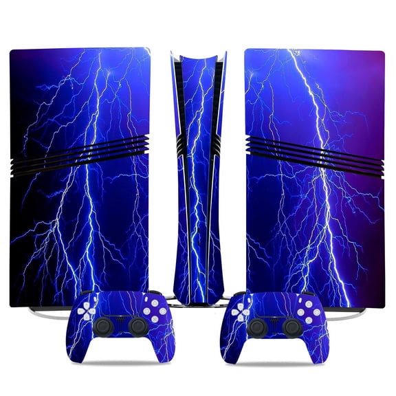 No Foaming For PS5 PRO Skin Digital Edition Console And Controller Vinyl Cover Skins Wraps Scratch Resistant, Compatible With For PS5 Digital Edition Pro 29861 Skins Wraps Gift Bubble Free